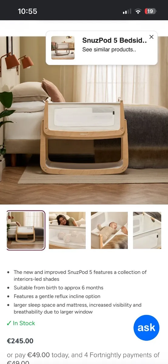 Snuz Pod Cot - Image 3