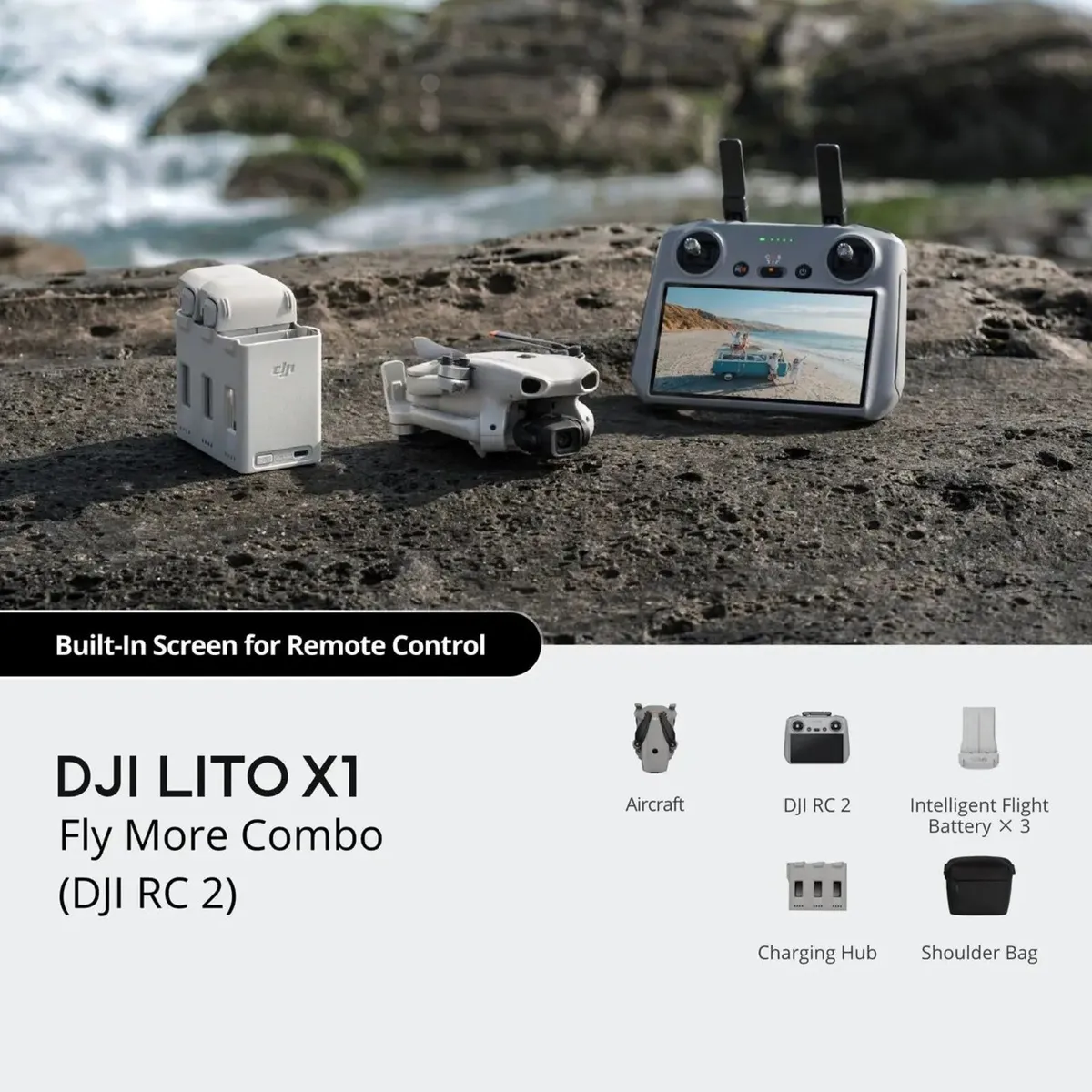 DJI Lito X1 Fly More Combo RC 2 - 3 Batteries