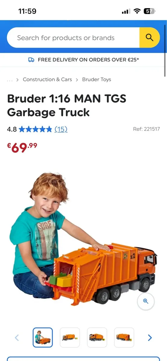 Bruder 1:16 MAN TGS Garbage Truck - Image 4