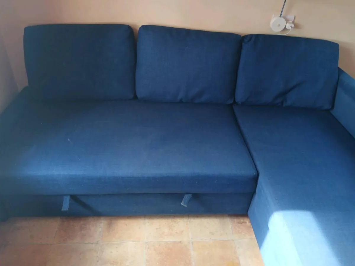 Blue Corner Couch/Sleeping Function - Image 1