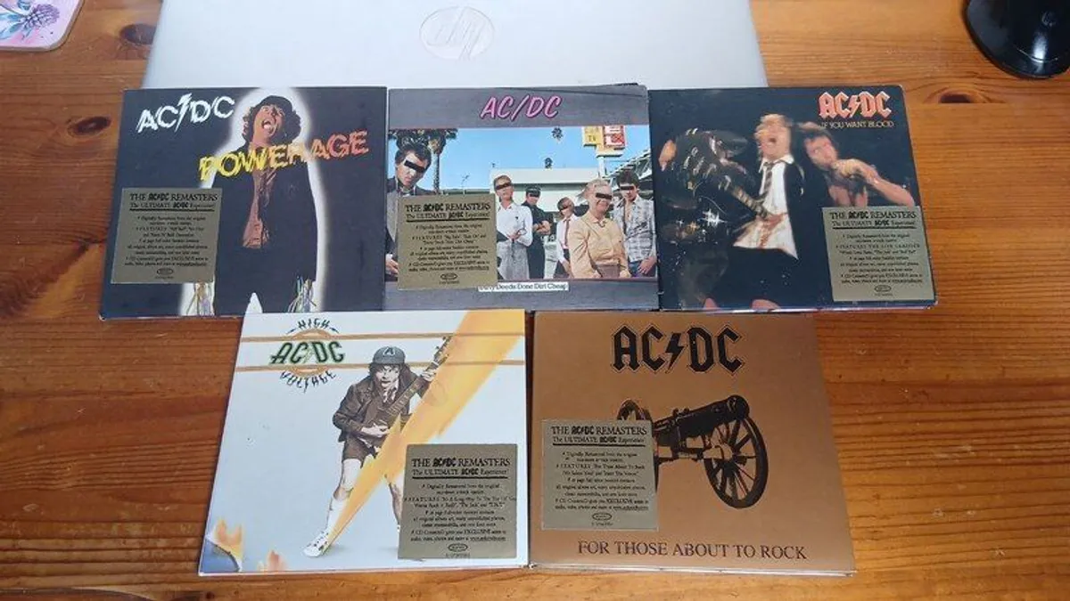 ACDC 5 CD Albums  Epic Remasters Collection  Excellent Condition - Image 1