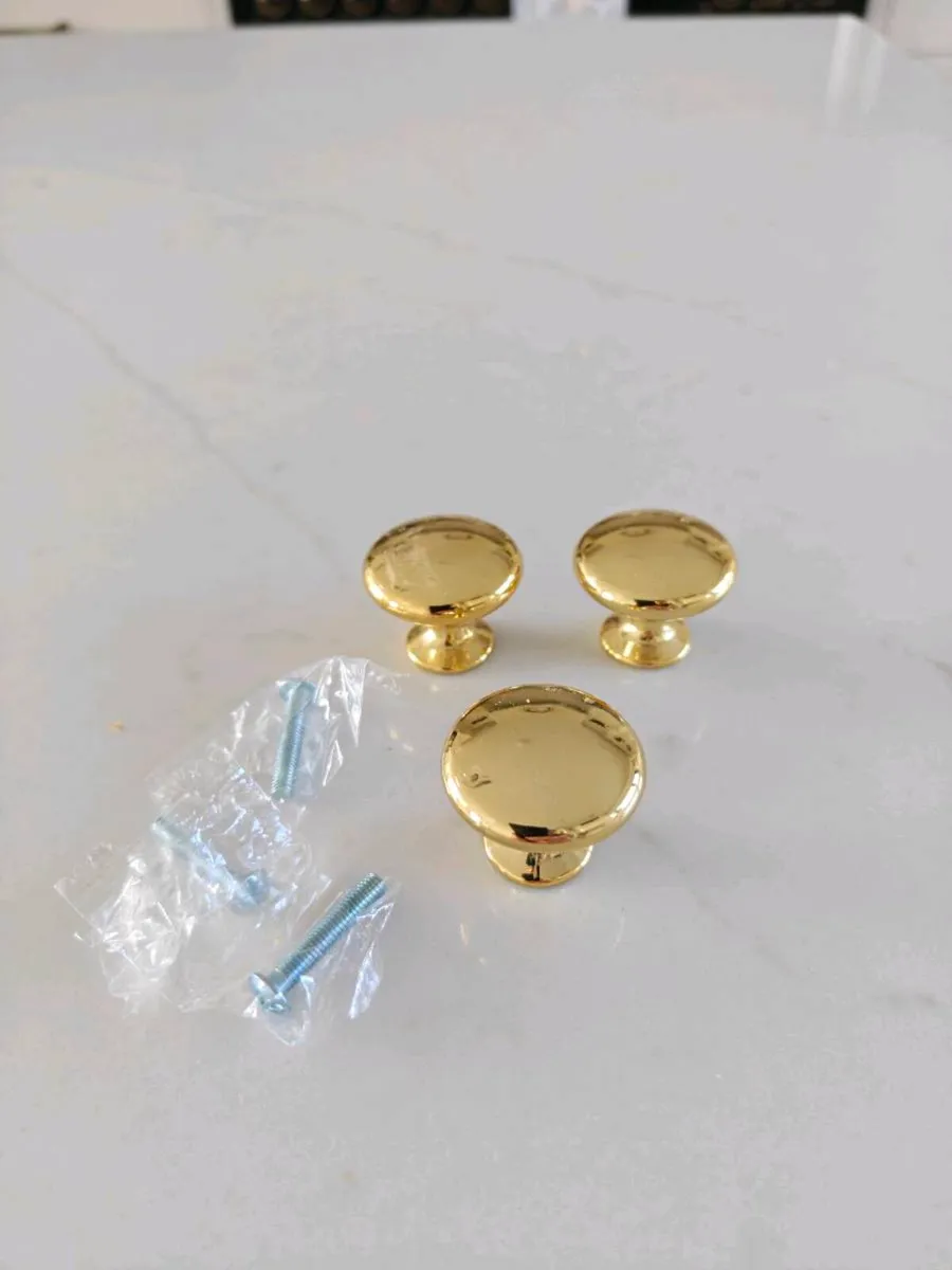 Gold door knobs