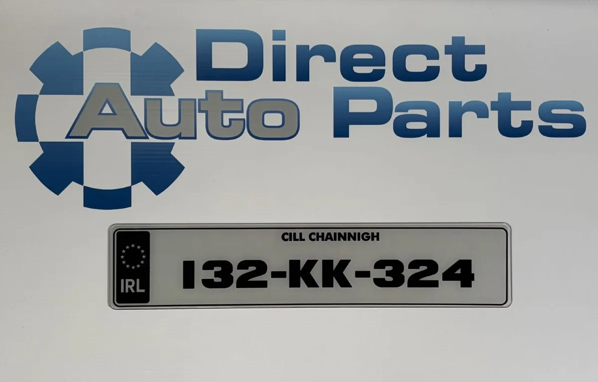 DAP07 Style Oblong Number Plates x 2 - Image 1