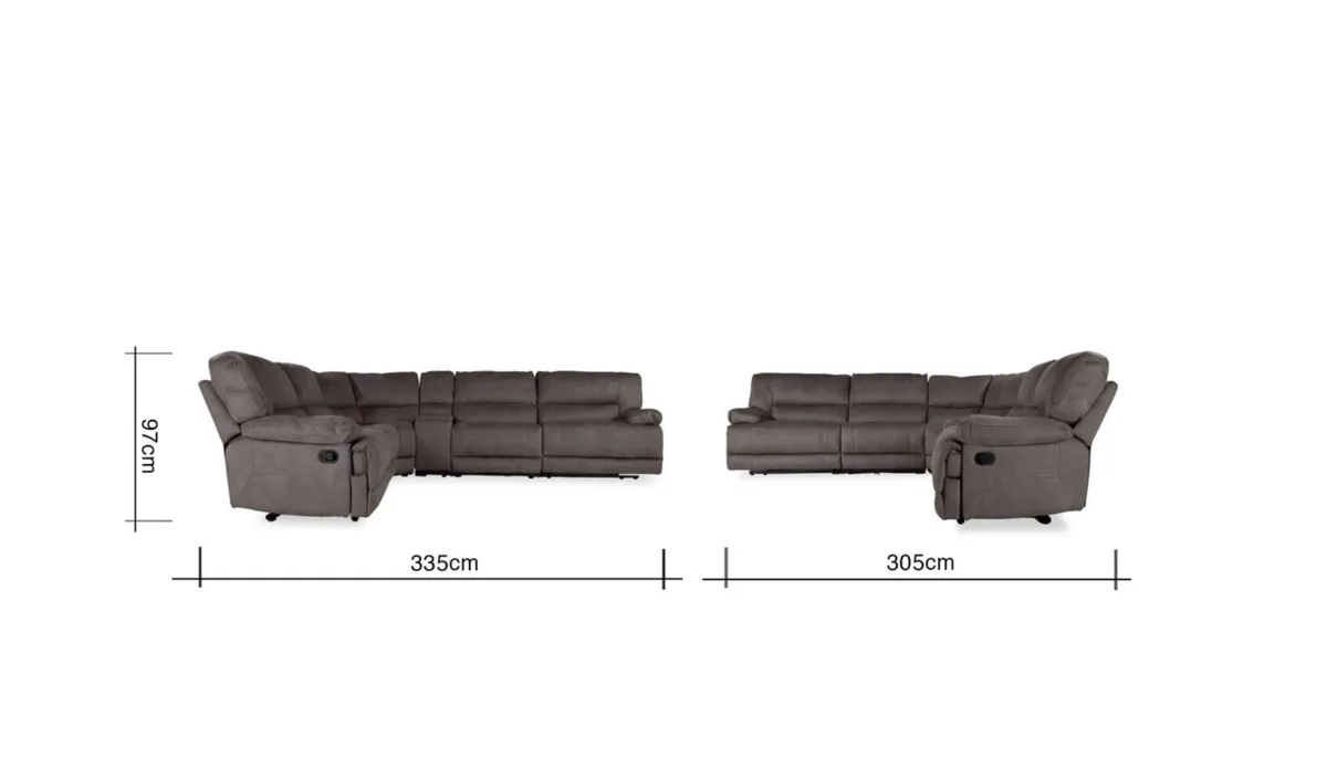 Large grey corner couch - Image 3