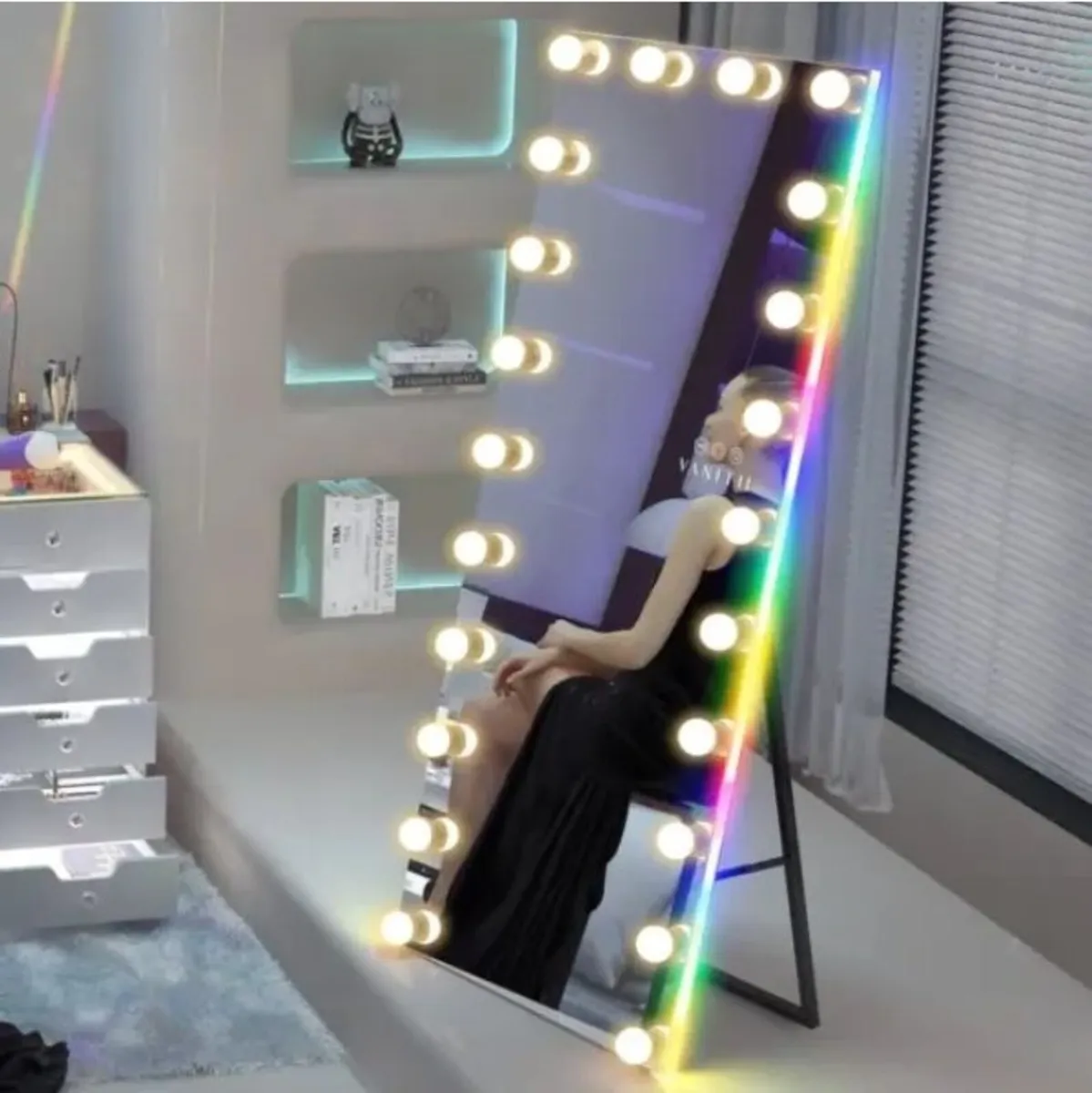 VANITII Hollywood Vanity Mirror – Full Length Vani - Image 2