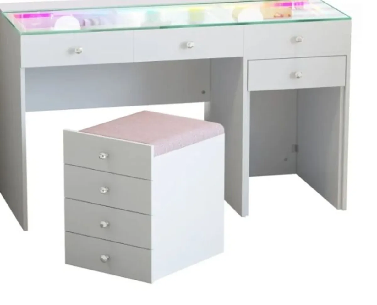 VANITII Diana Vanity Desk – 8 Drawers with Hidden - Image 1