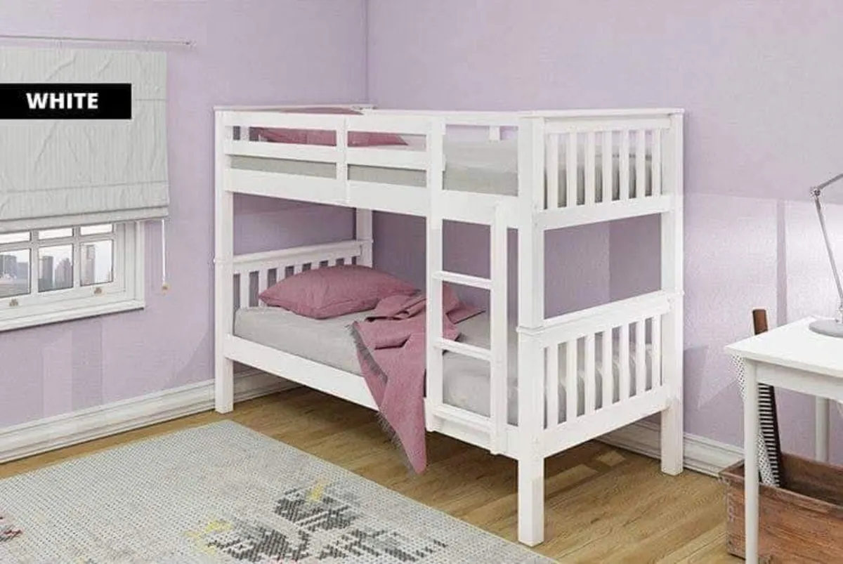 Neptune Single Bunk Bed With Mattresses - Image 1