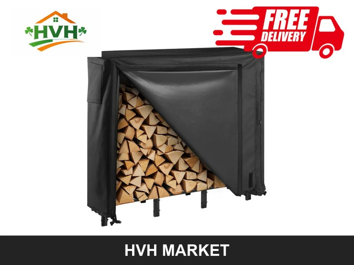 Covered Firewood Rack 122cm - 1/4 Cord - Image 1