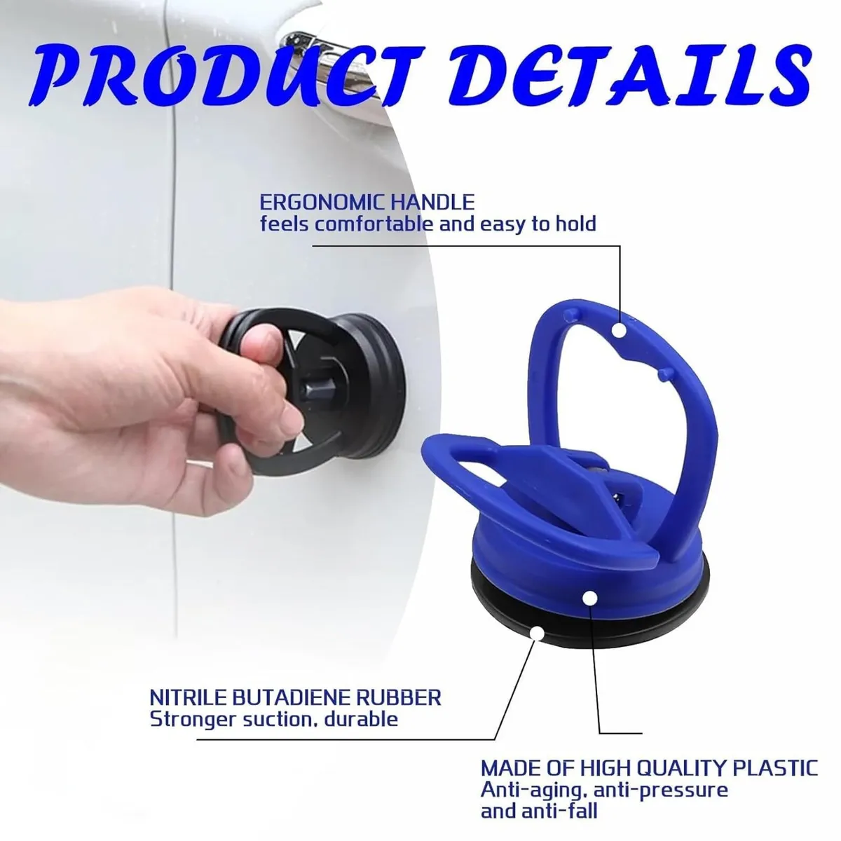 Suction Cup Car Dent Remover Tool Set 2Pcs - Image 4