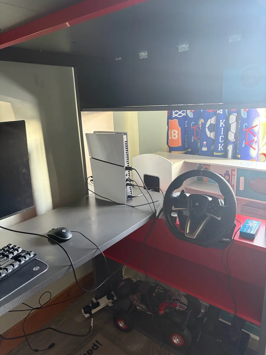 High sleeper Bunk bed with desk - Image 3