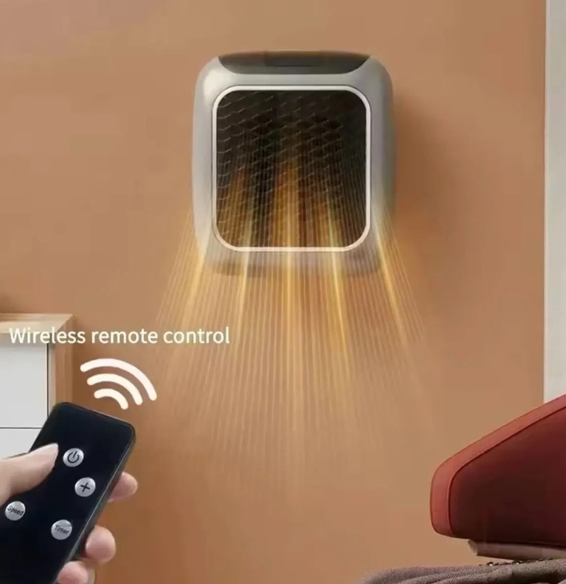 Mini electric Heater with Remote - Image 2