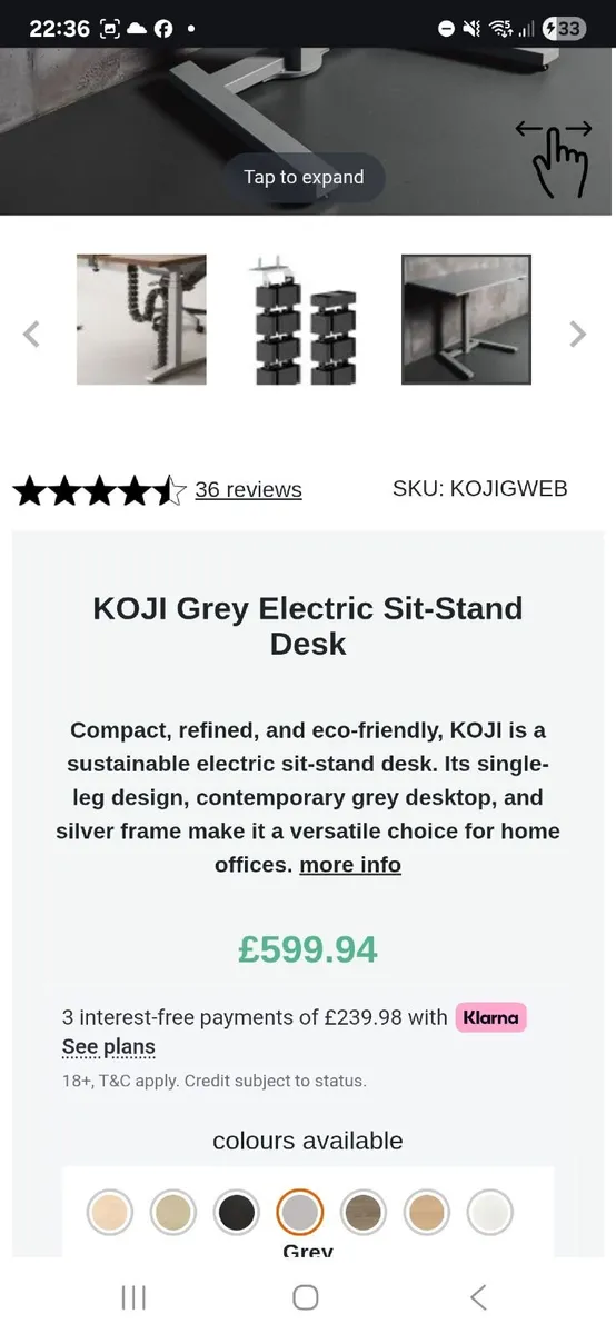 Stand sit desk - Image 1