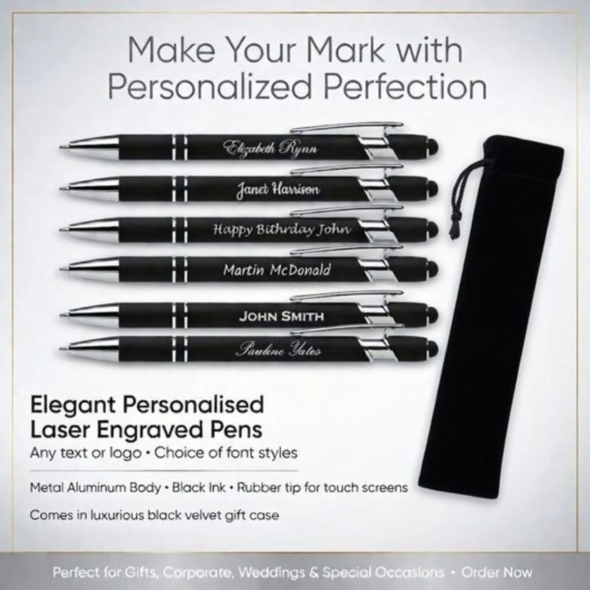 Elegant Laser engraved ball point pens - Image 2