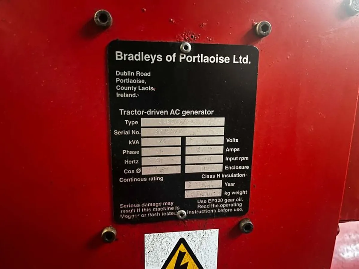 PTO driven generator for tractor - Image 2