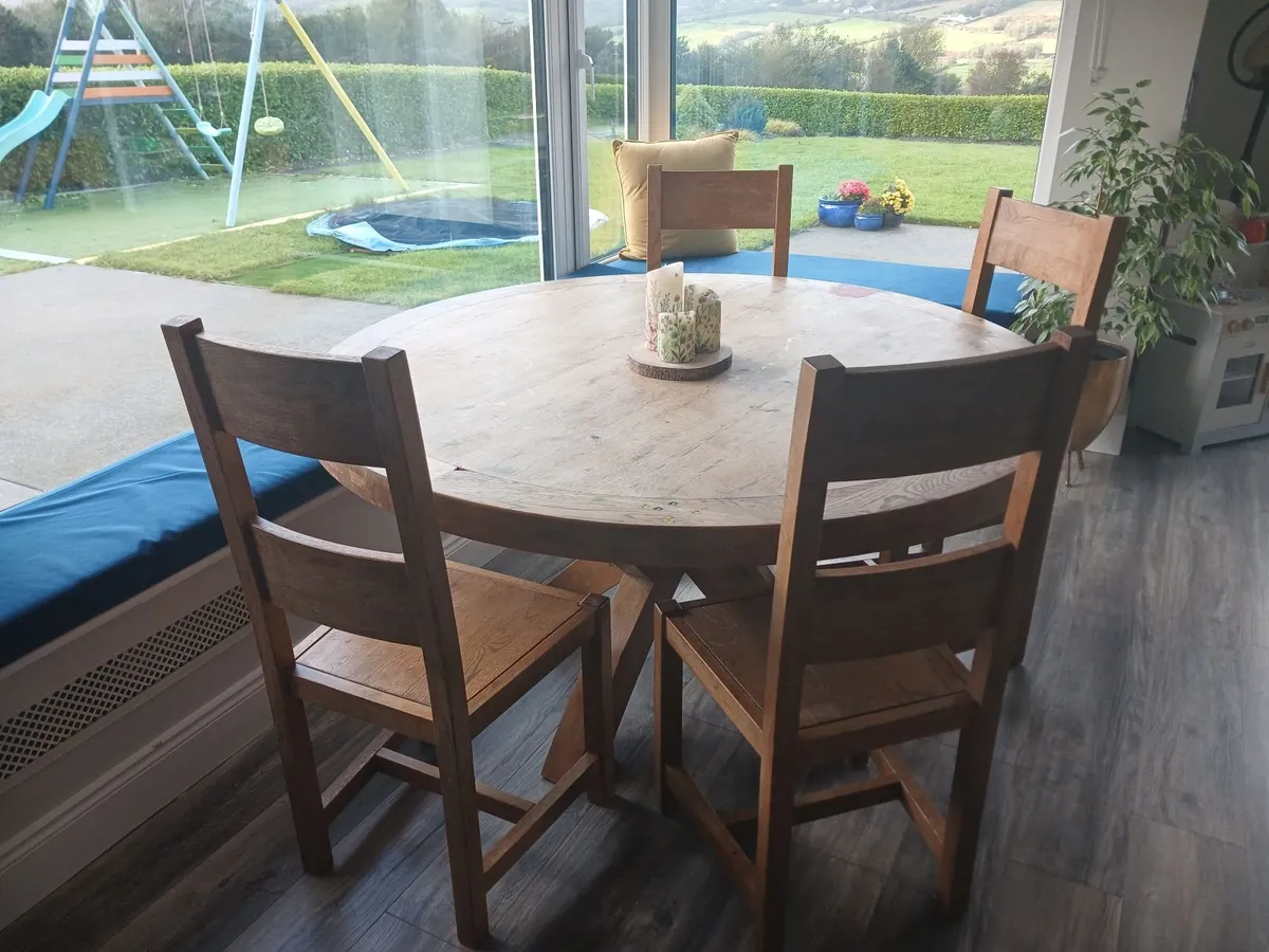Rathwood Fitzwilliam Solid Dining Table and Chairs - Image 4