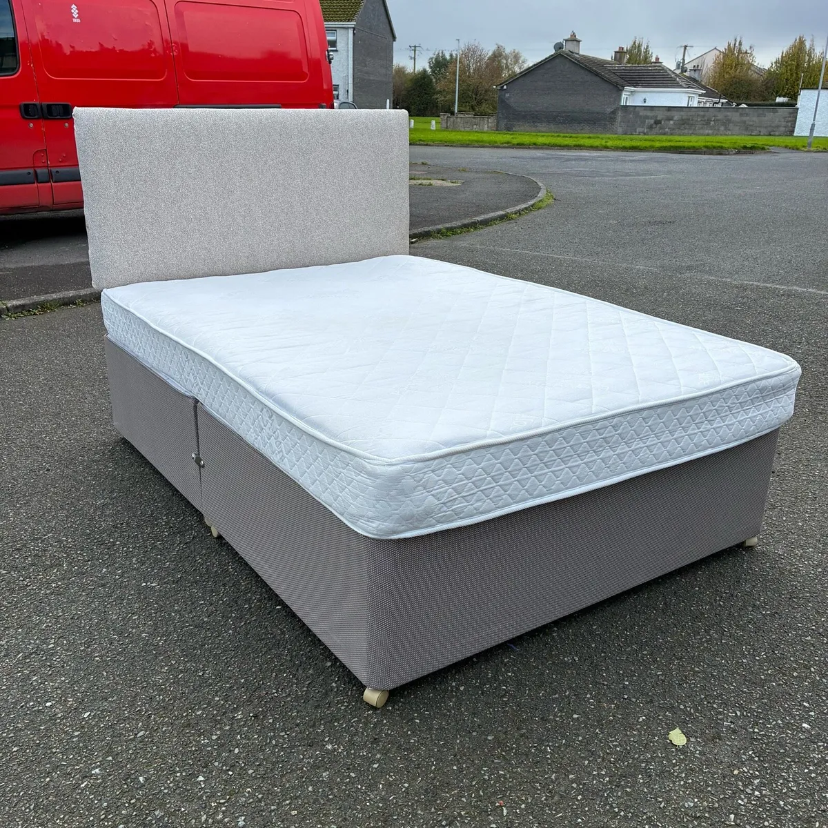 Double Bed & Mattress - Image 1