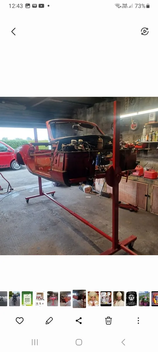 Car body rotisserie, rollover jig. - Image 2
