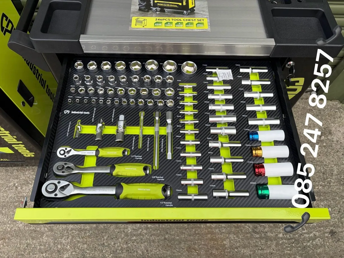 Brand New 7 Drawer Tool Chest + Side Cabinet - Image 3
