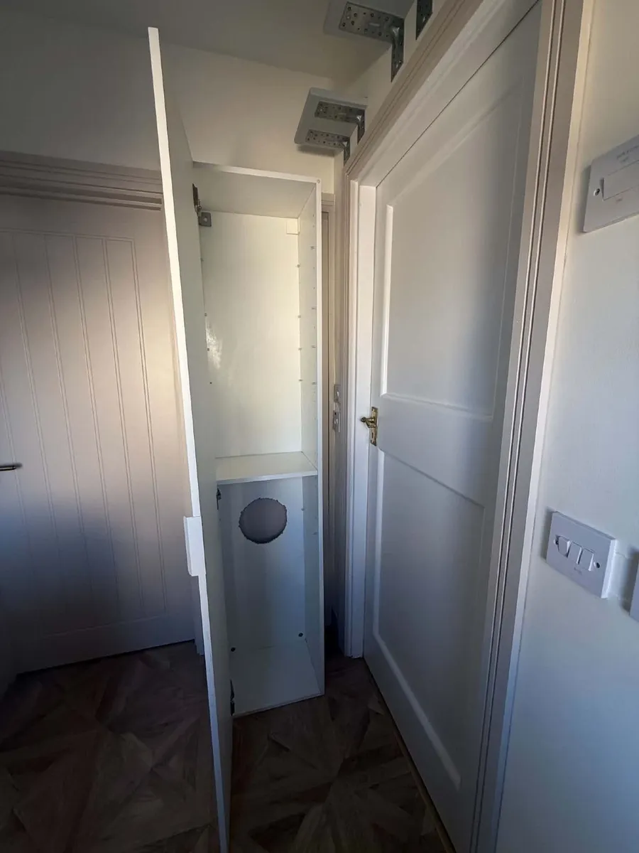 Ikea Wardrobe with shelves (Hole in back) - Image 4