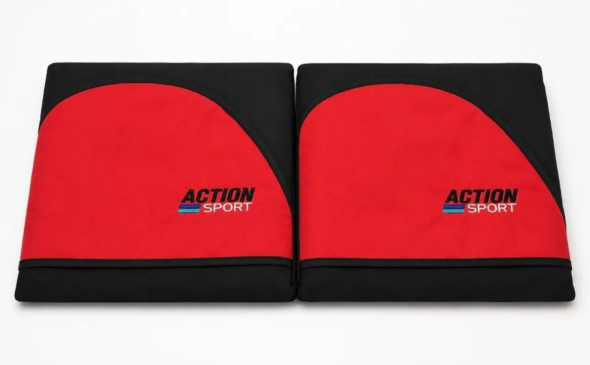 Action Sport Waterproof Seat Covers XL – Red/Black - Image 1