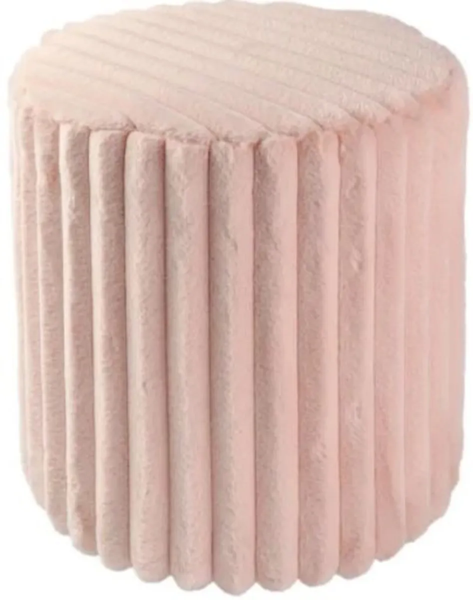 Rabbit Fur Vanity Chair / 2 Colours - Image 1