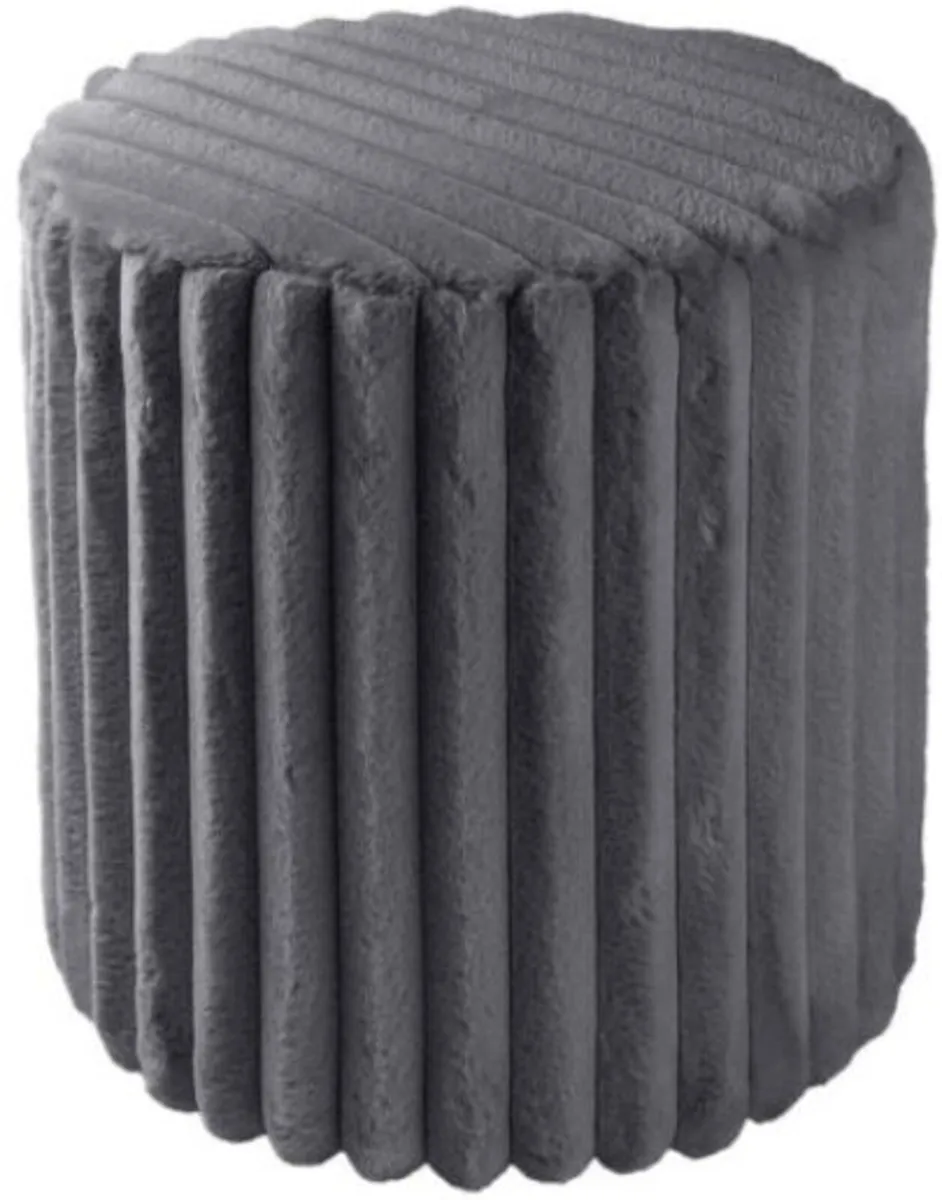 Rabbit Fur Vanity Chair / 2 Colours - Image 2
