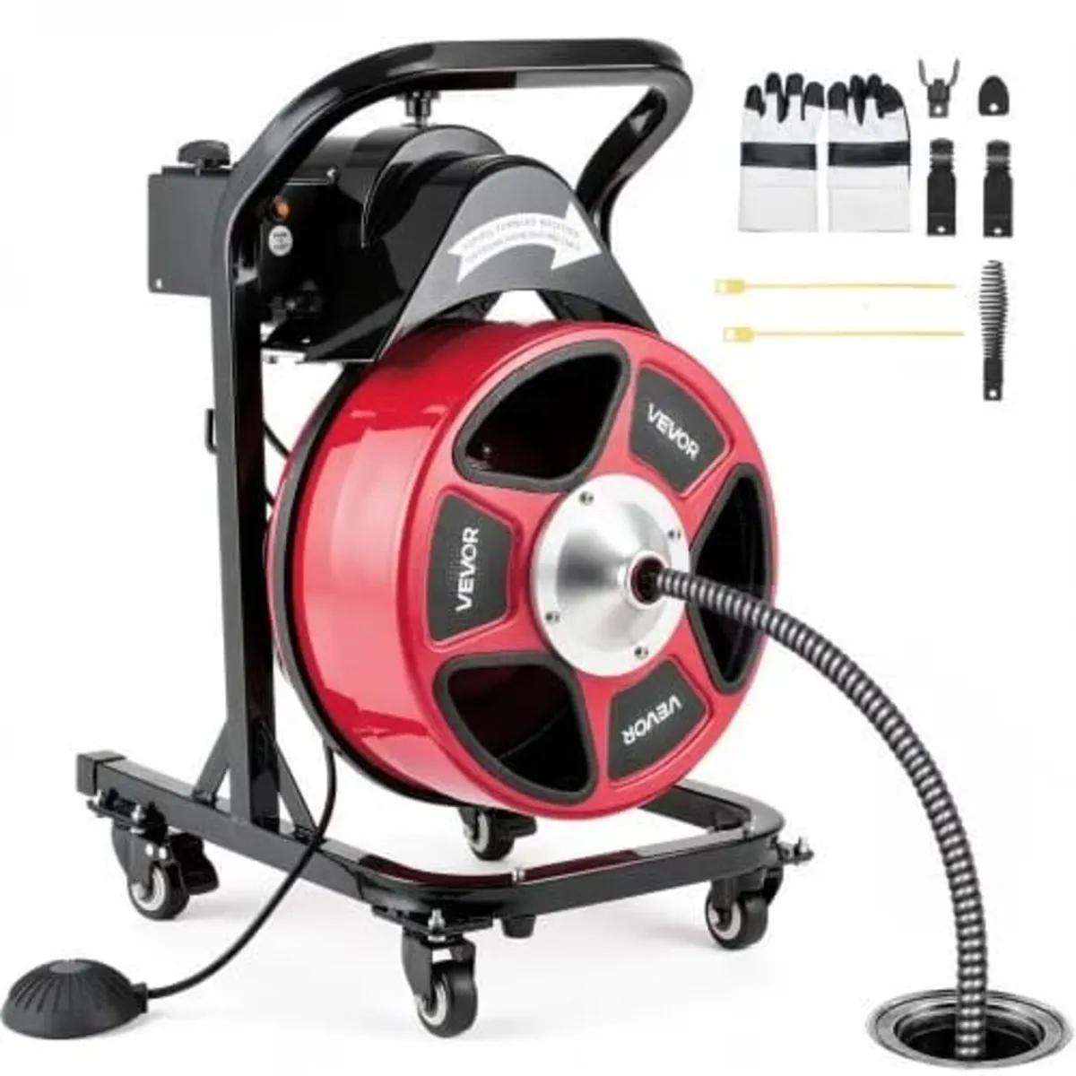 Drain Cleaner Machine 15m x 13mm, Manual Feed Sewe - Image 1