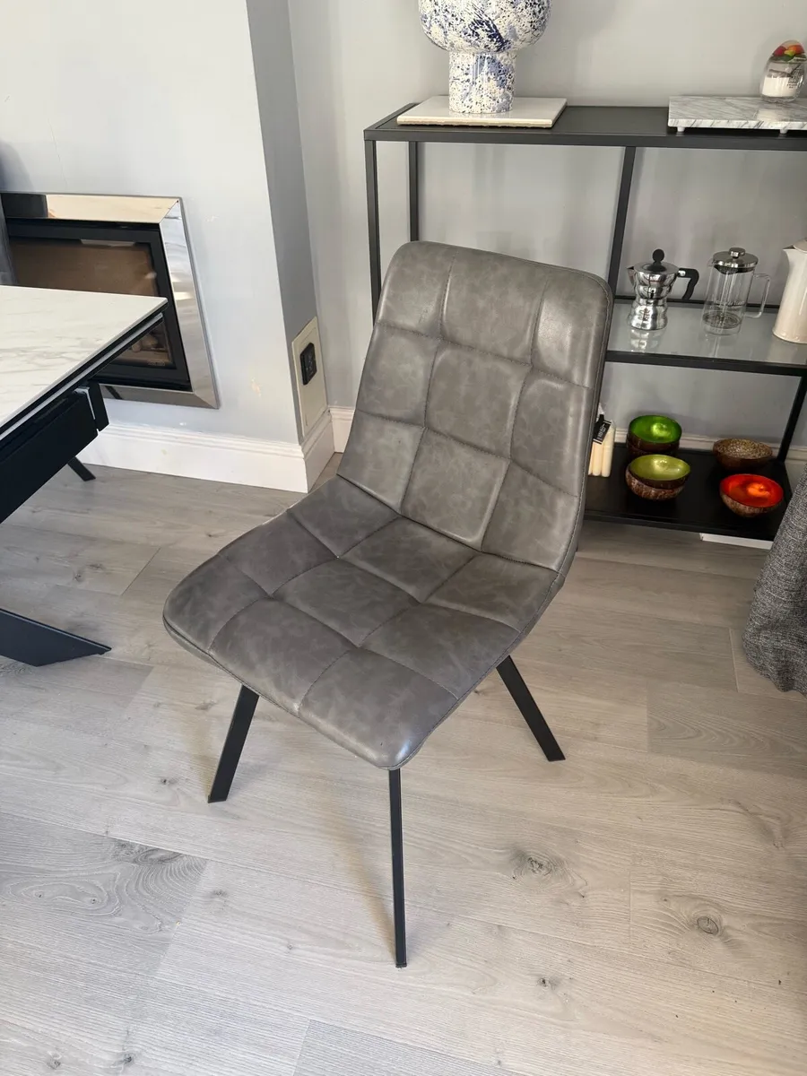 Extendable Dining Table + Chairs For Sale - Image 3