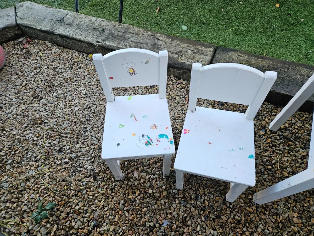 Kids art desk x 2 - Image 1