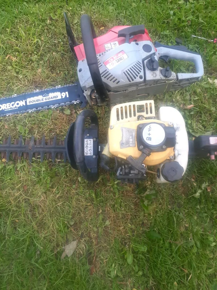 Petrol chainsaw and hedge trimmers - Image 4