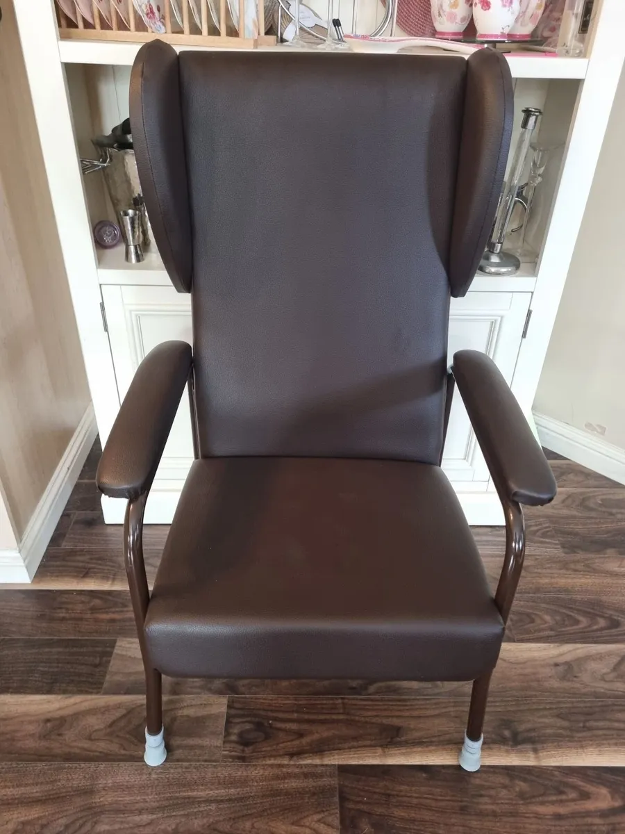 Brown Adjustable Bariatric High Back Chair - Image 1