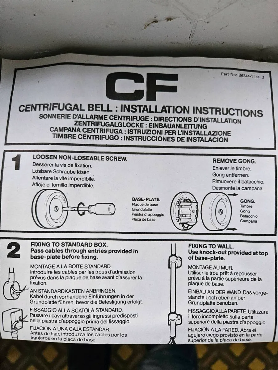 Fire / School Bells (Boxed, Unused) - Image 3