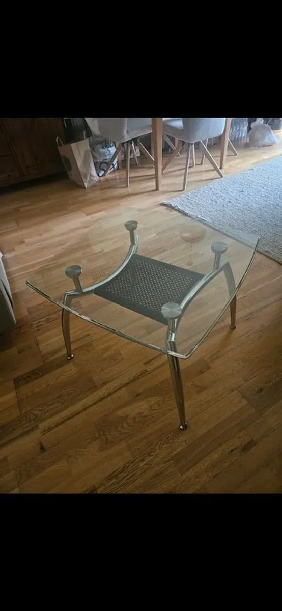 glass coffee table & TV stand - Image 2