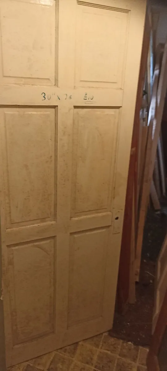 Painted Six Panel Pine Doors - Image 4