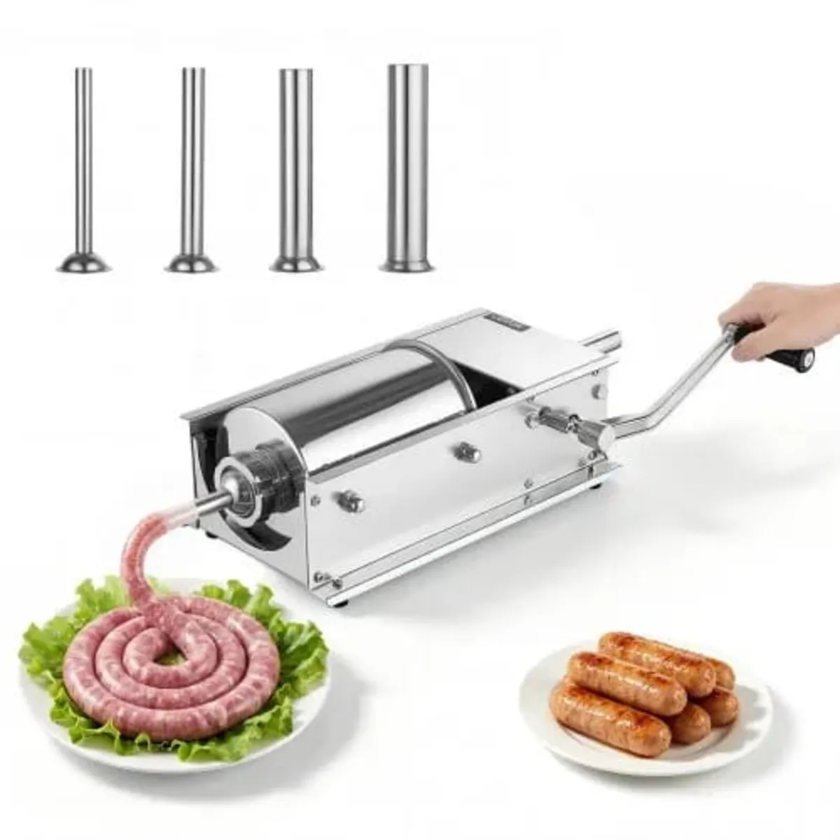Manual Sausage Stuffer 7 lbs/ 3L Horizontal Meat M - Image 1