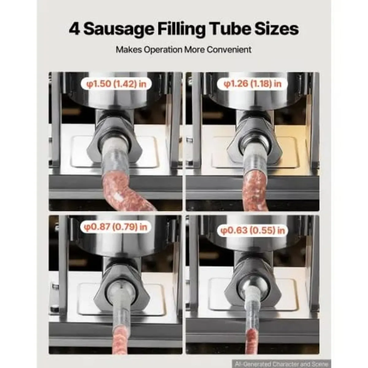 Manual Sausage Stuffer 15 lbs/ 7L Vertical Meat Ma - Image 3