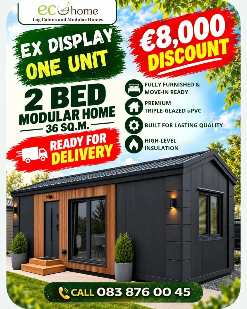 2 Bed Modular Home Ex-Display One Unit - Image 1
