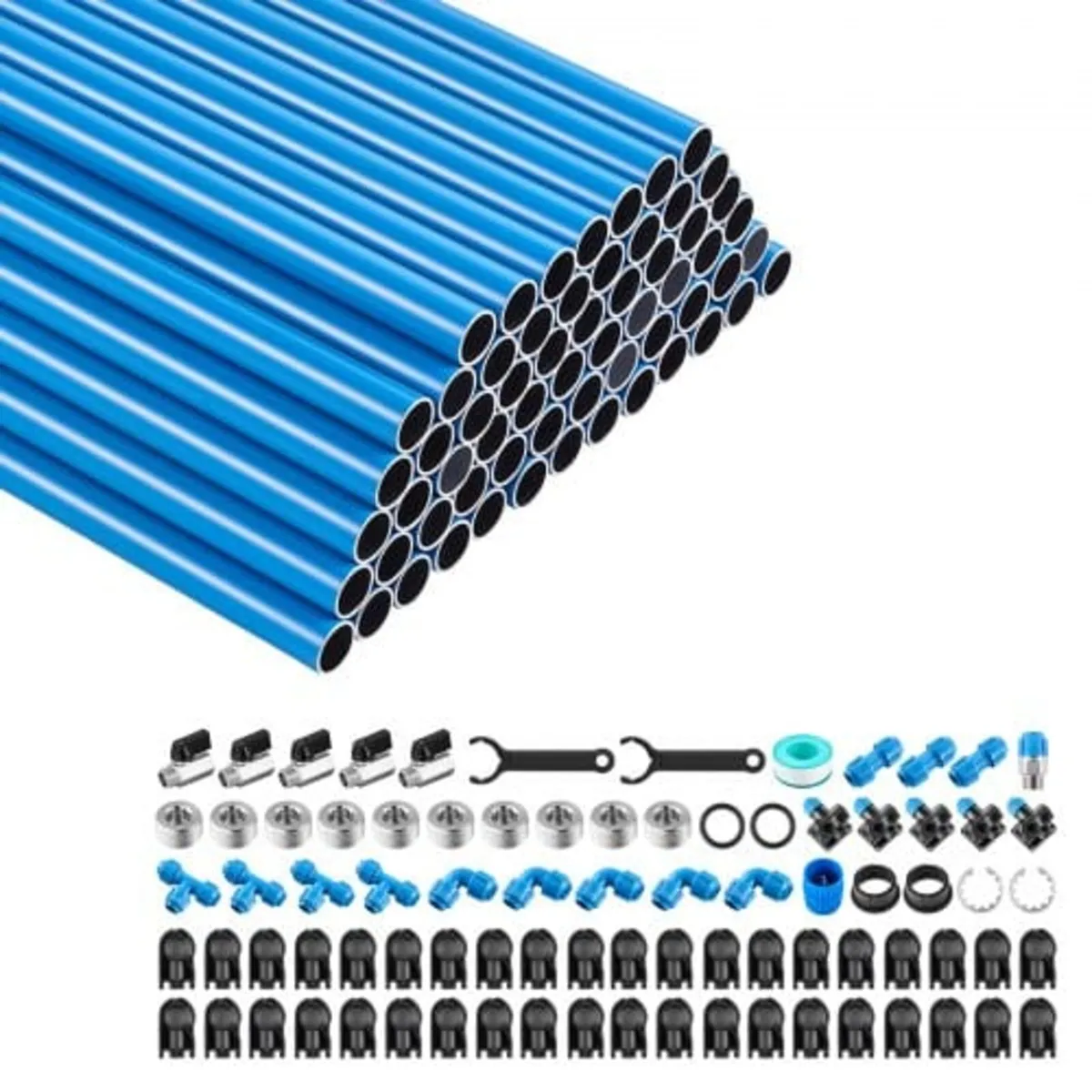 Air Compressor Line Piping Kit, Total 71.3 m x 17. - Image 1