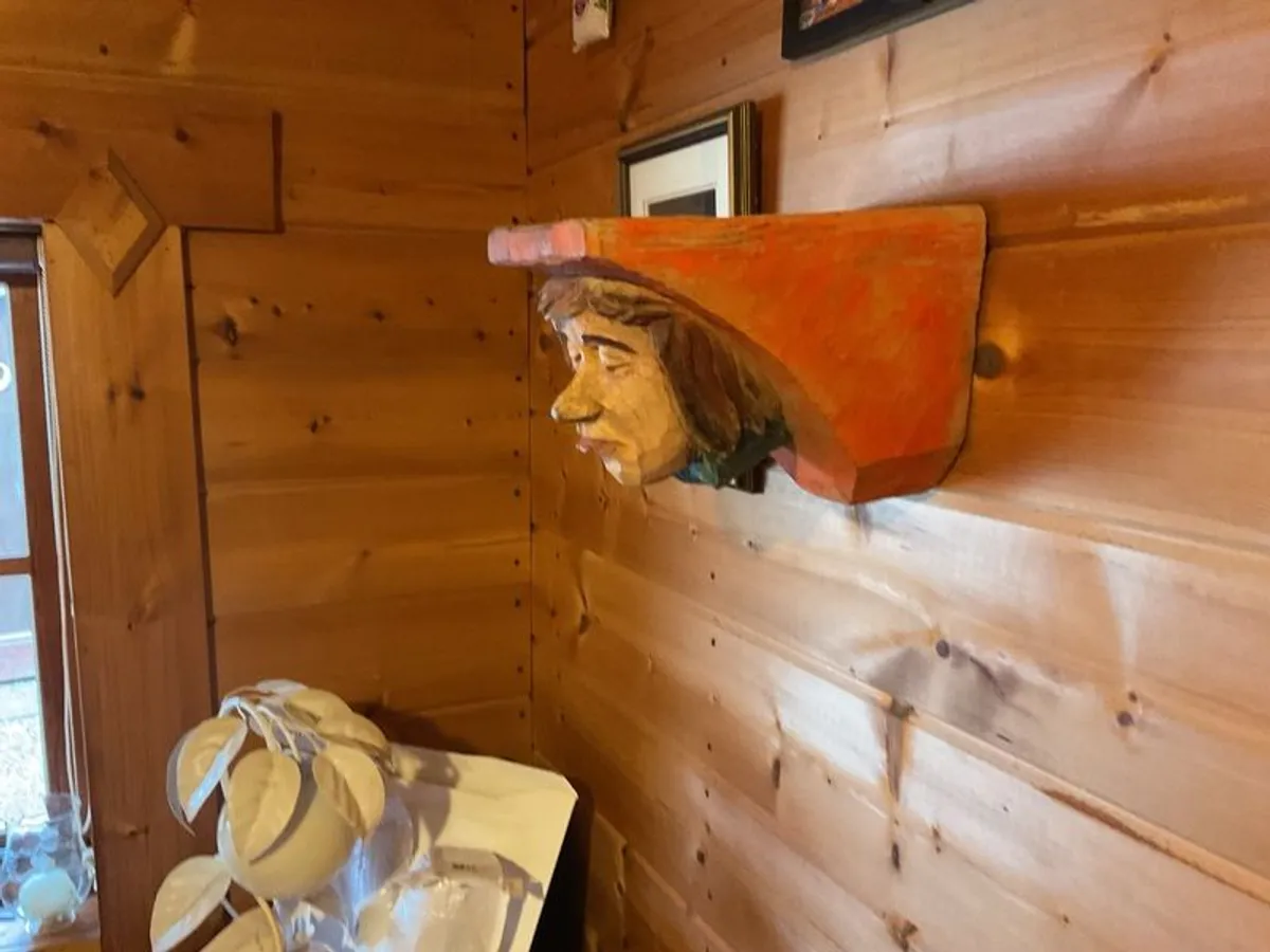 Carved sailors head vintage - Image 3
