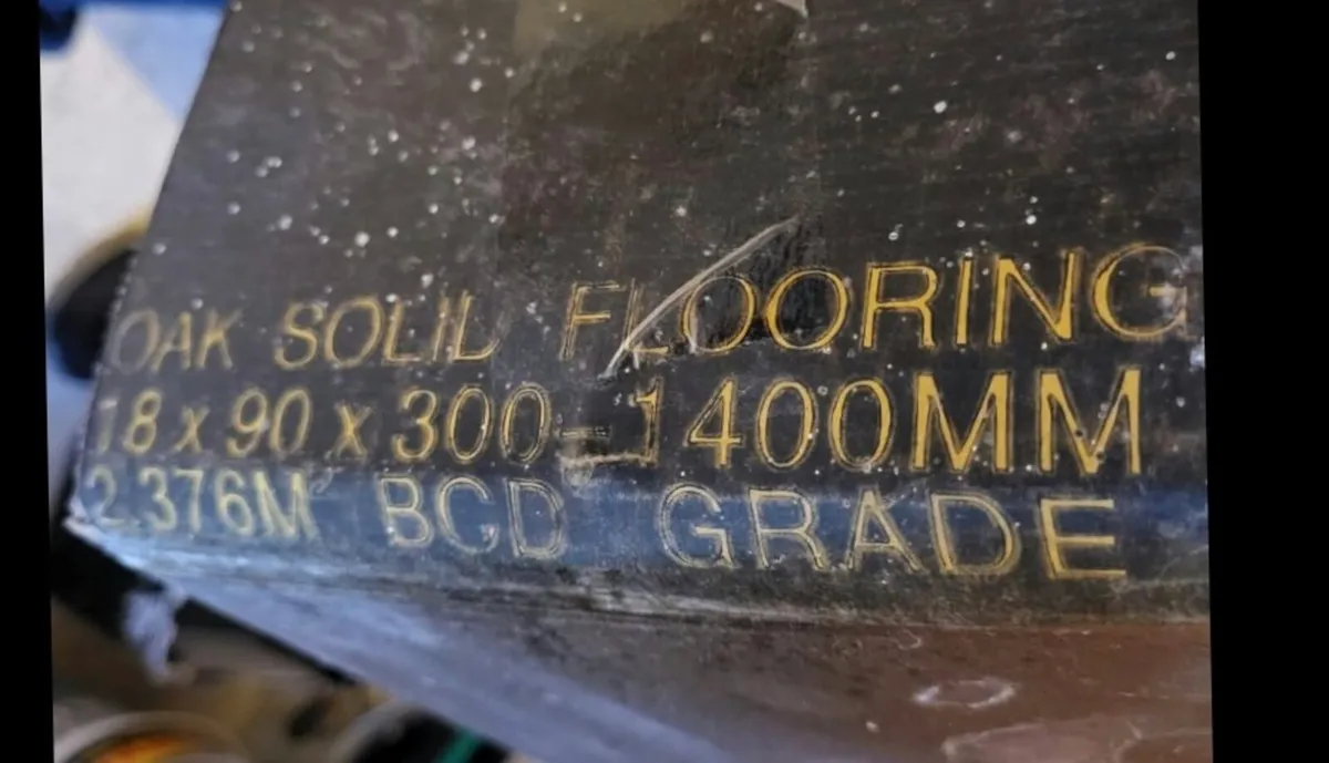 Unopened box of real solid oak wood flooring - Image 2