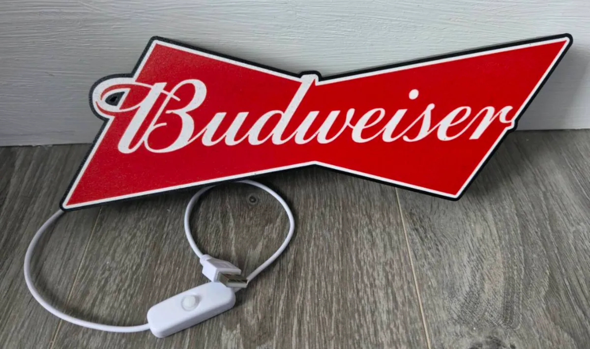 Budweiser logo Bar light - Image 1