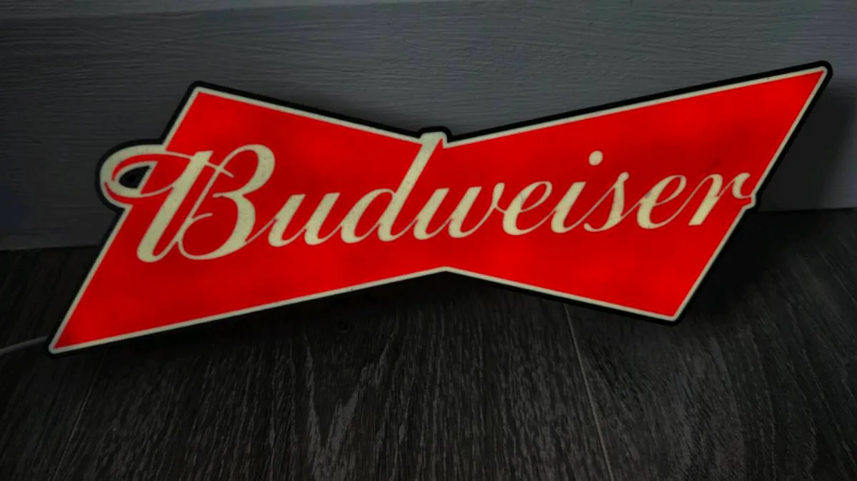 Budweiser logo Bar light - Image 2