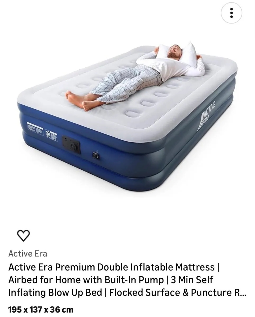 Airbed King Size with Electric pump - Image 1