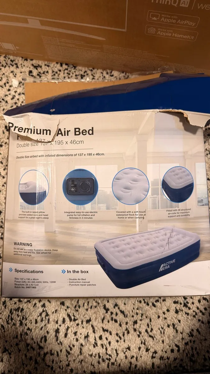 Airbed King Size with Electric pump - Image 2