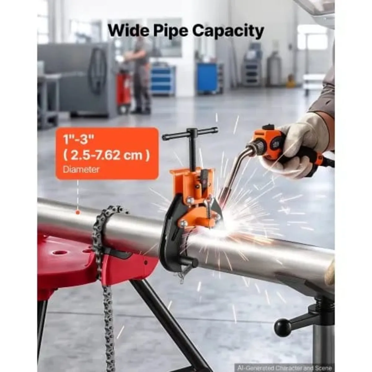 25–76 mm Pipe Alignment Clamp Tool, Precision 3-Po - Image 3