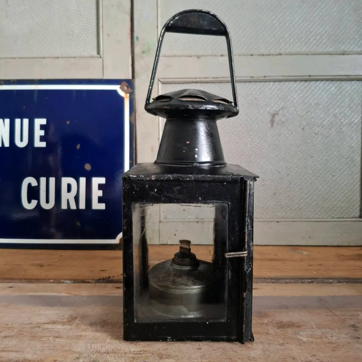 1950s British Railways Metal Handlamp - Image 1