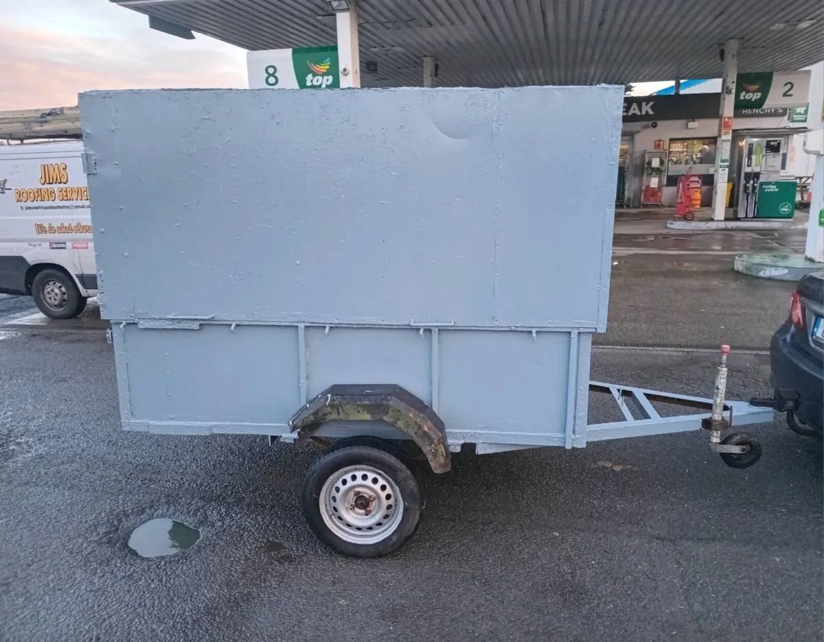 7 long 4 wide storage trailer removedabel top come - Image 2