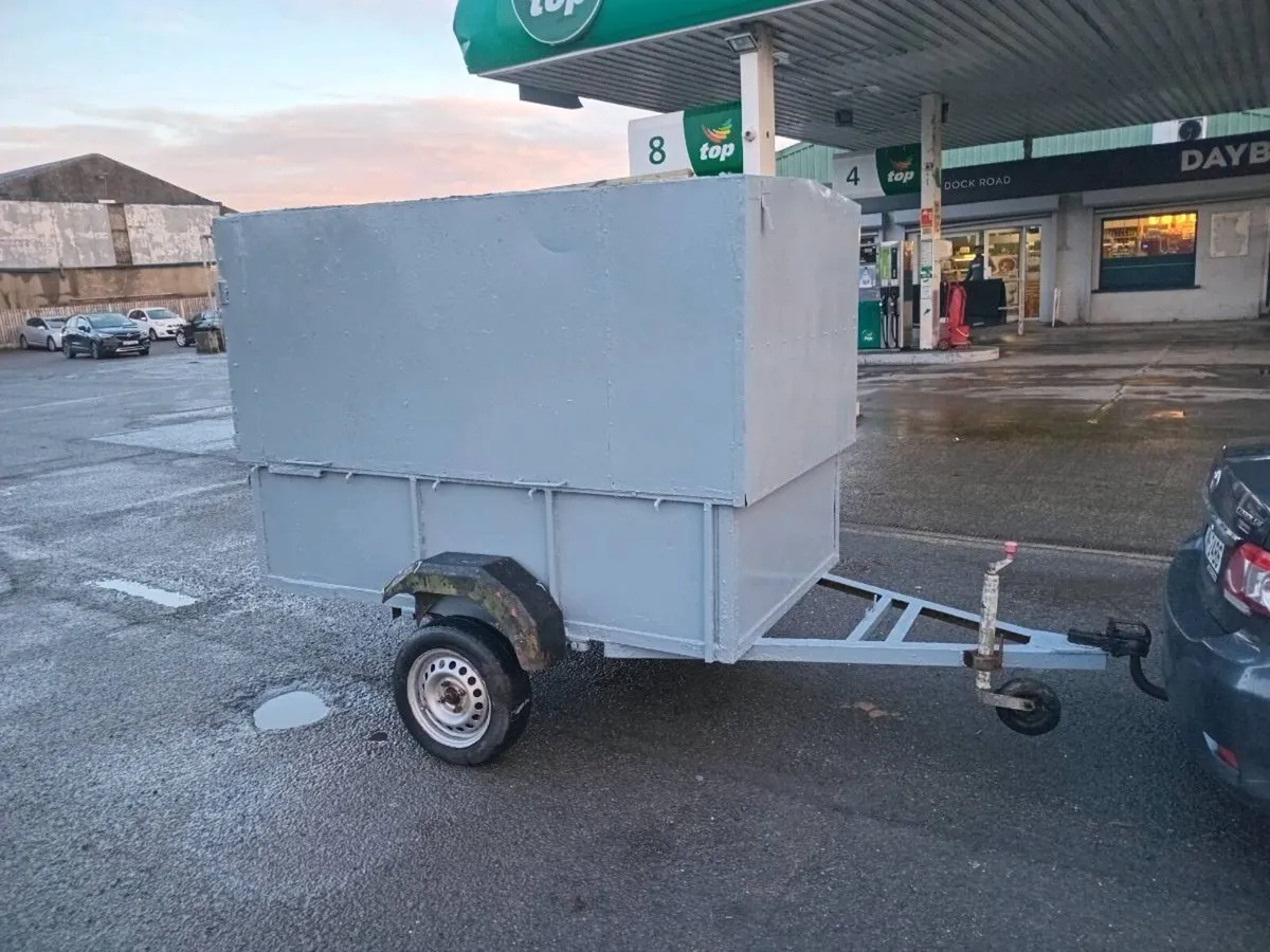 7 long 4 wide storage trailer removedabel top come - Image 3