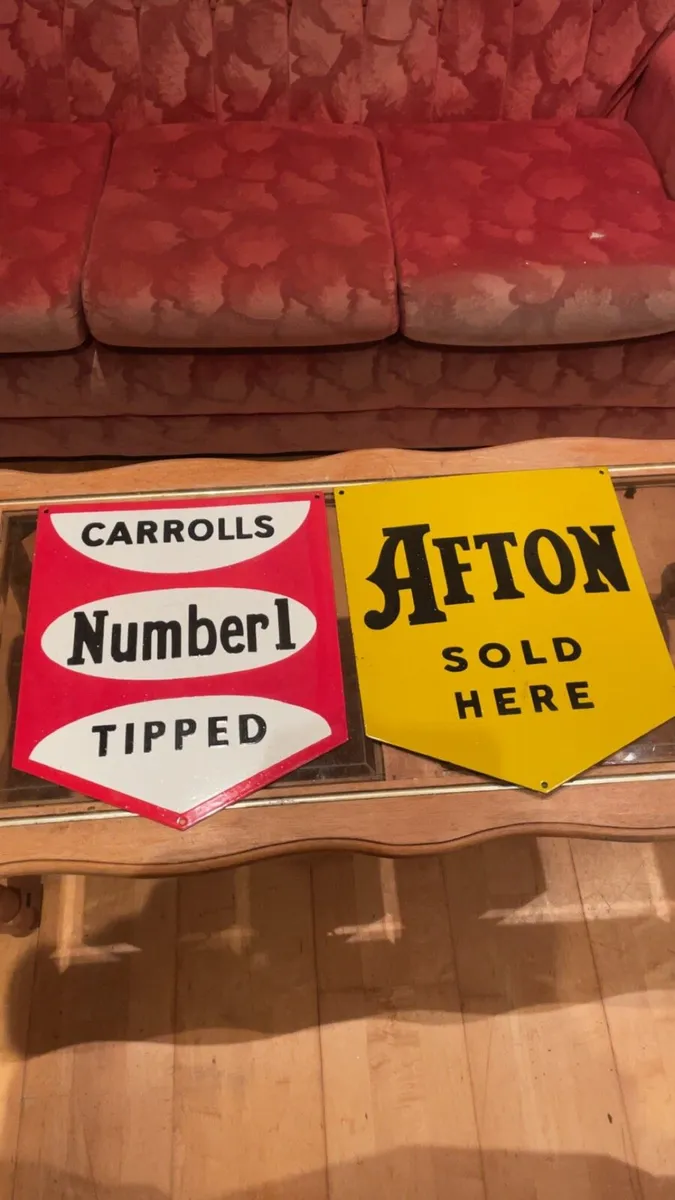 Enamel signs