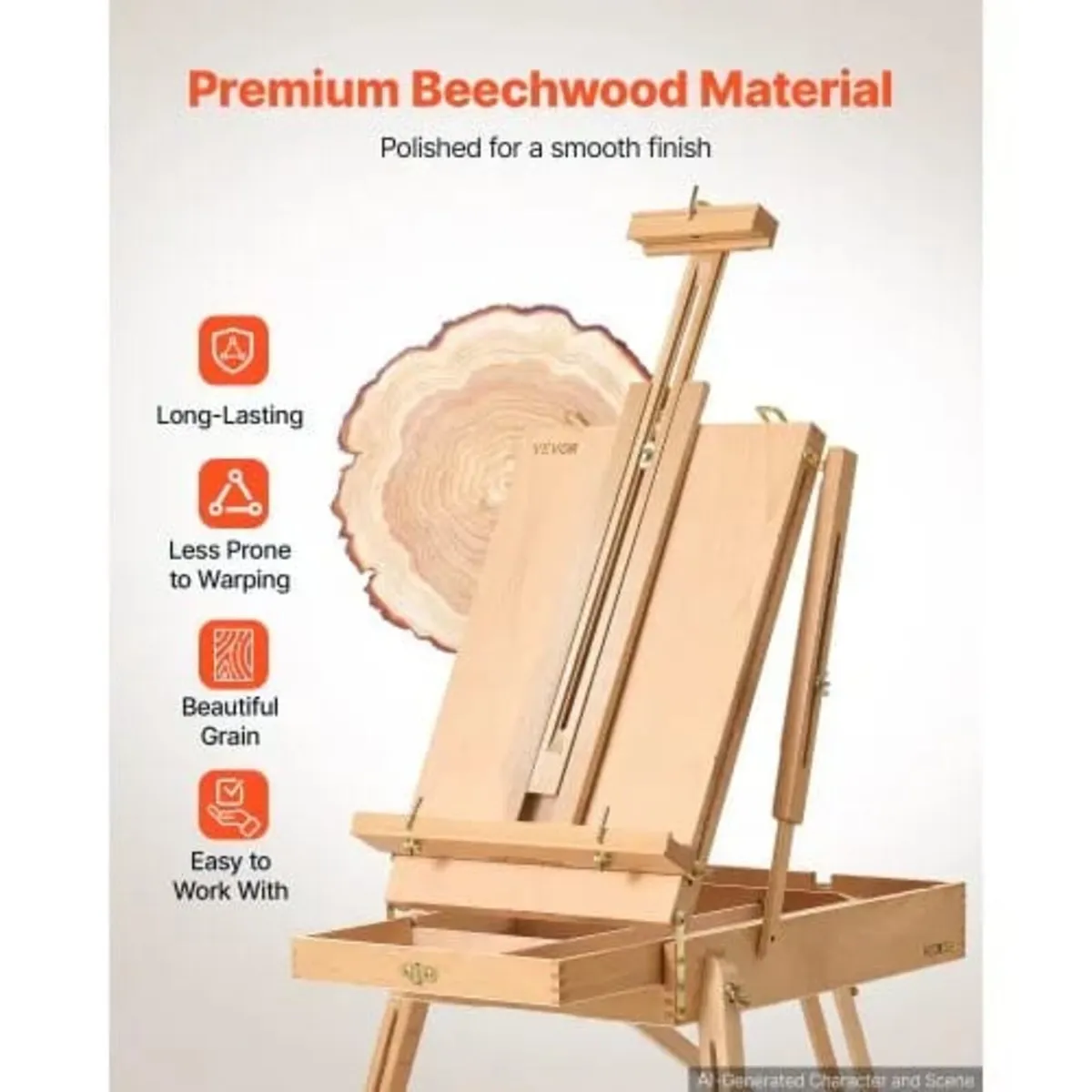French Easel with Legs Foldable and Portable Sketc - Image 4